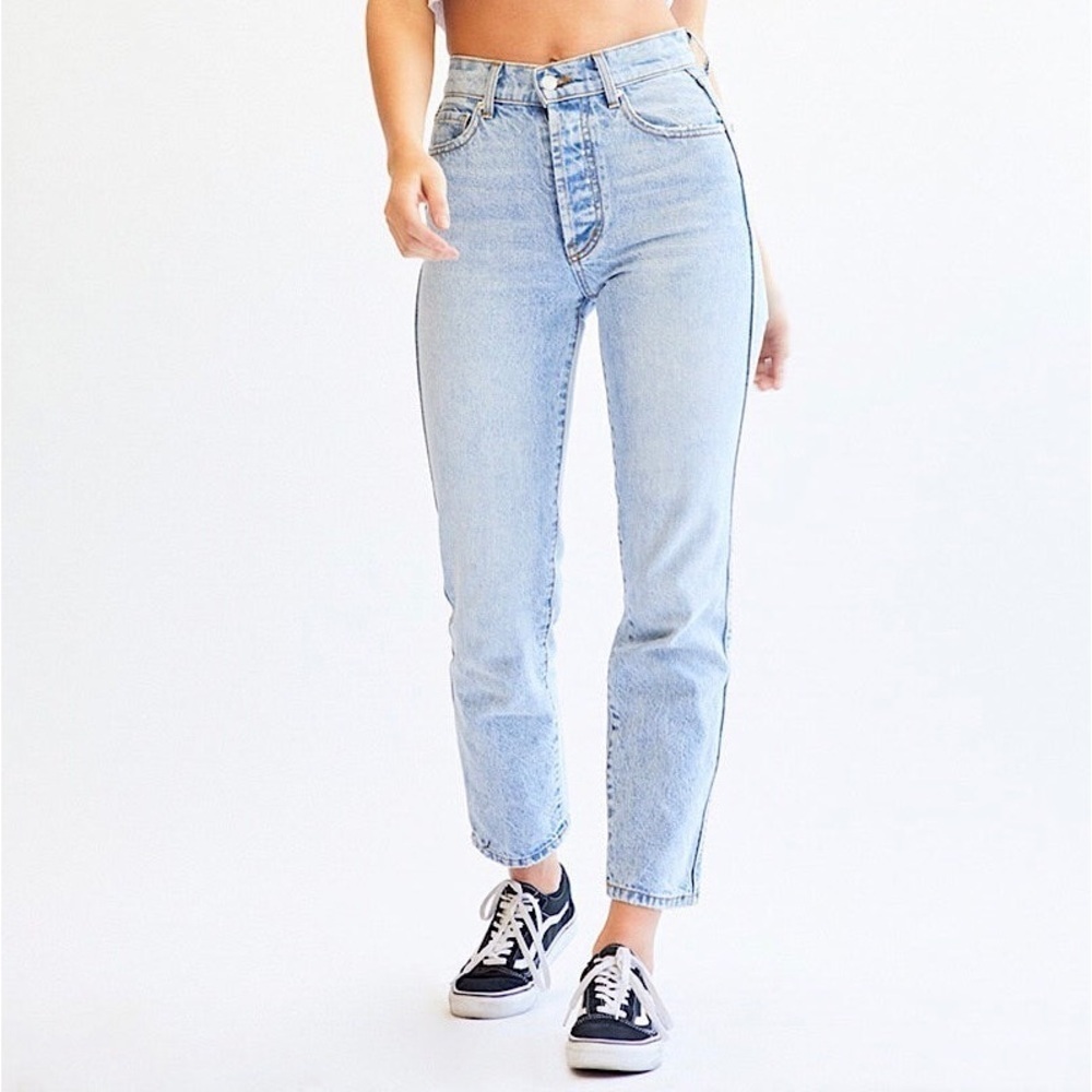REVICE Women's 26 Frontrunner Jeans September Issue Button Fly Rigid Denim